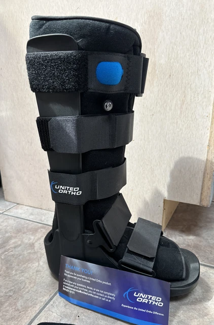 United Ortho Air Cam Walker Fracture Tall Boot, Medium - Black Open Box