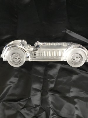 Daum Voiture en cristal signée Daum France longueur 40 cm ancienne.poids 8,5 kg 