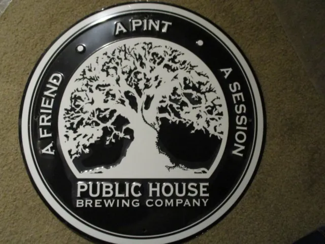 PUBLIC HOUSE BREWING Missouri revelation 18 METAL TACKER SIGN craft beer brewery