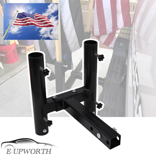 UPGRATE 2” RECEIVER Hitch Mount Flag Pole Holder for SUV RV Truck