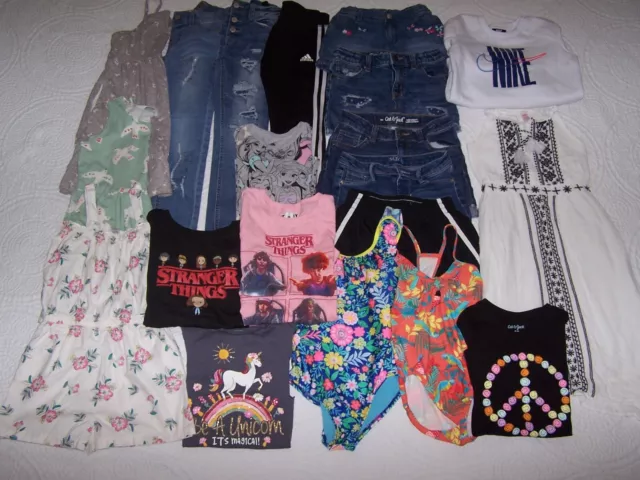 Lot of Girls Size 7/8 Spring & Summer Clothing 20 Pieces -Lot# G7-8-20R