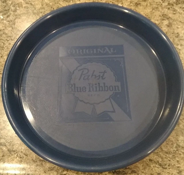 Vintage Pabst Blue Ribbon Beer 13" Plastic Serving Tray Nice Shape