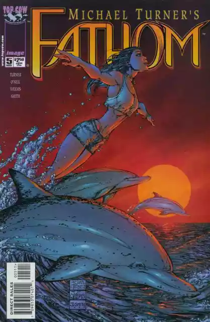 Michael Turner's Fathom #5 Near Mint 1998 Top Cow Image