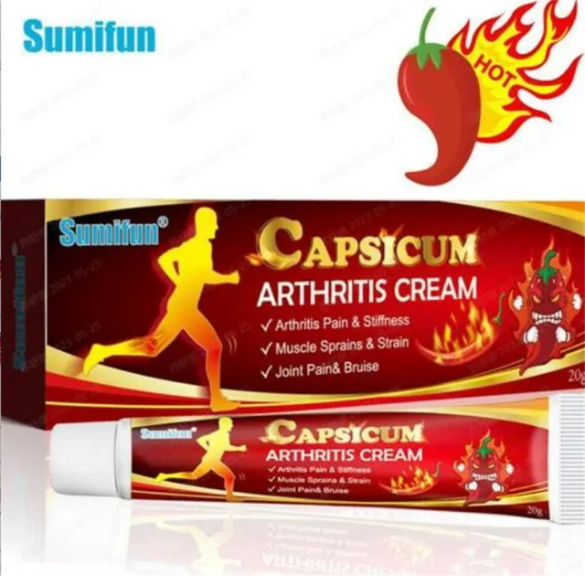 Sumifun Capsicum Arthritis Cream，Hot Rheumatoid Arthritis Knee Joint Pain Relief 2