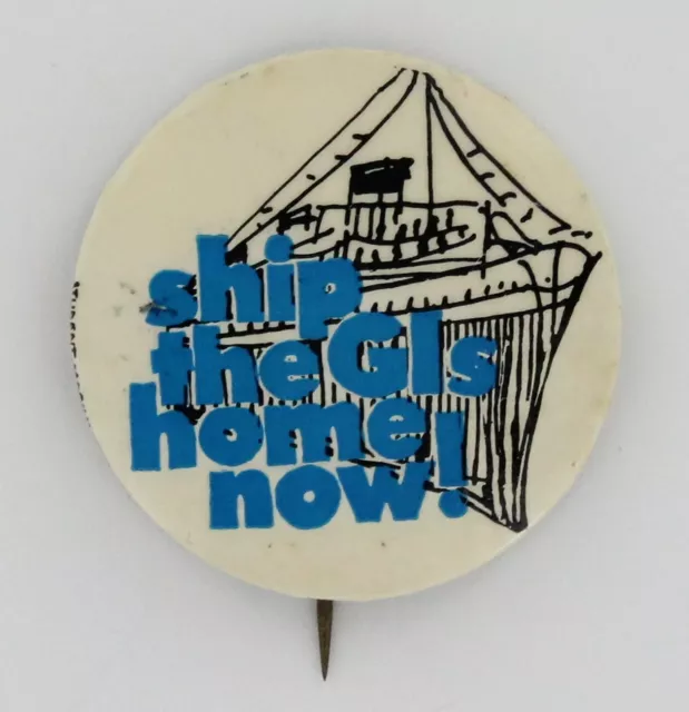 Vietnam Protest Pin 1968 Student Mobilization Committee SMC Peace Hippie P786