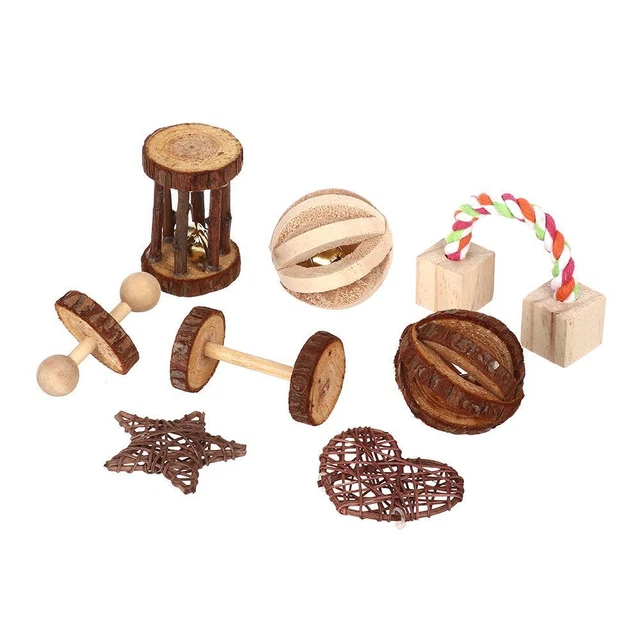 Rattenspielzeug Hamsterzubehör Naturholz Hamsterspielzeug Holz