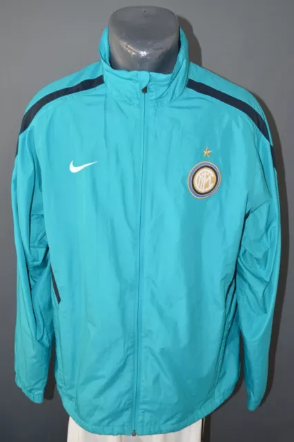 Internazionale Milano Inter Jacket Football Full Zip Shirt Track Mens Size L