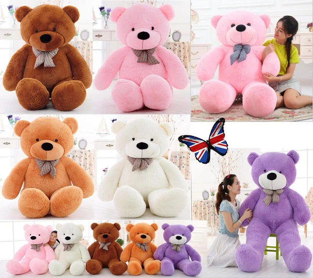 KIDS GIRLS HUGE Giant Plush Soft Cotton Toy Teddy Bear Big Stuffed