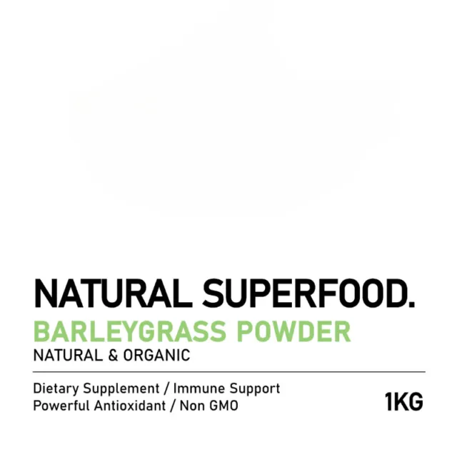 HELLOYOUNG4kg de poudre d'herbe d'orge biologique certifiée superaliment naturel 2