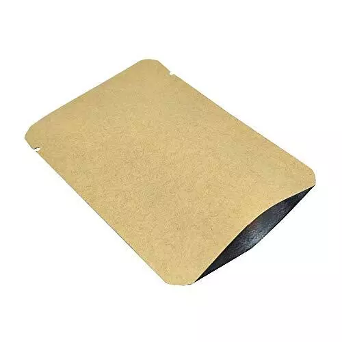 100 sacchetti in carta kraft con chiusura sottovuoto, pellicola Mylar per (s9a)