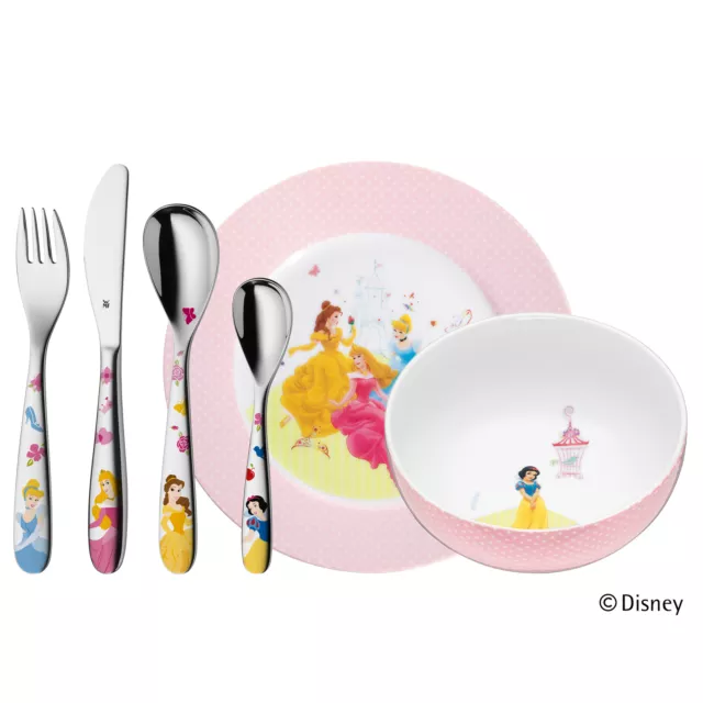 WMF Kinderbesteck-Set 6-tlg. Disney Princess Cromargan® Edelstahl Rostfrei 18/10