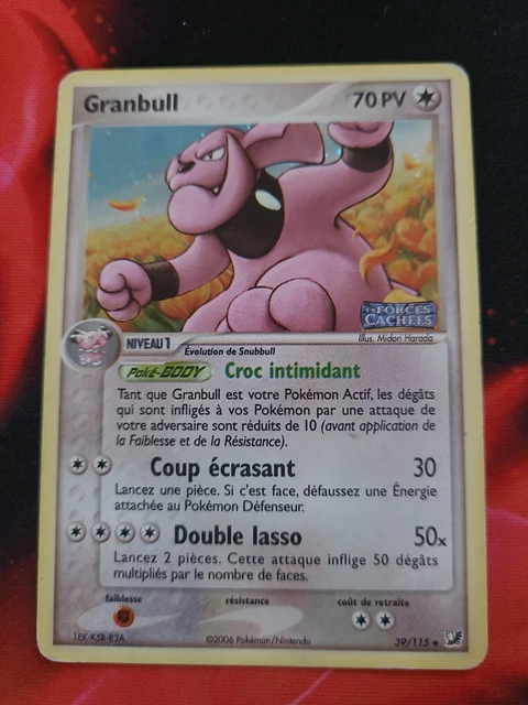 Pokemon - Granbull Holo Reverse 39/115 - Ex Forces Cachées - Français Fr