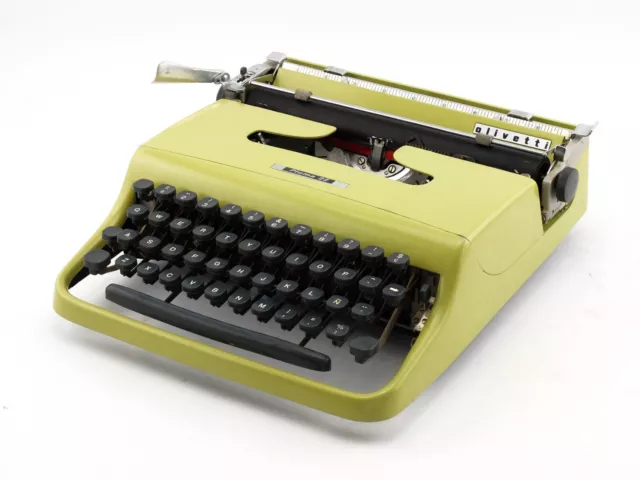 Máquina De Escribir Olivetti Pluma 22 Typewriter Retro Vintage (Excelente)