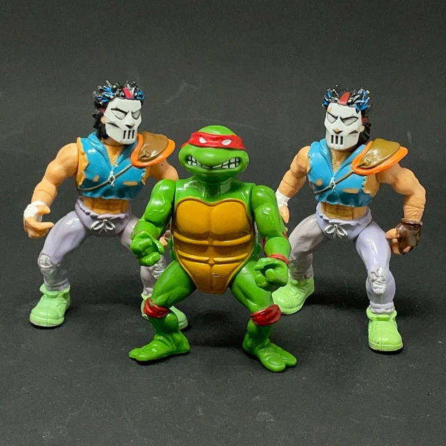 TMNT Teenage Mutant Ninja Turtles Raphael & 2 Casey Jones 1988/1989 - Lot of 3