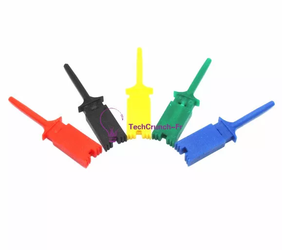 5PCS  5 Colors Hooks Test Clips Mini Grabber for Logic Analyzers Logic Test Clip 2