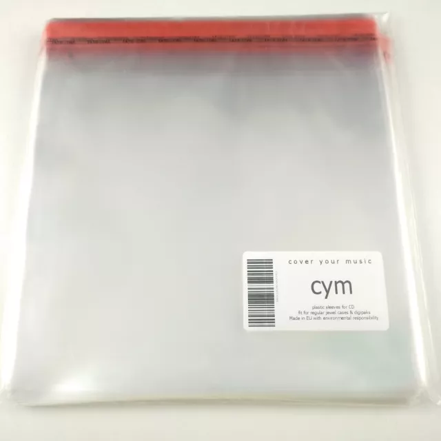 50pcs Resealable Plastic Outer Sleeves for Japan Mini LP SHM-CD Paper Sleeves