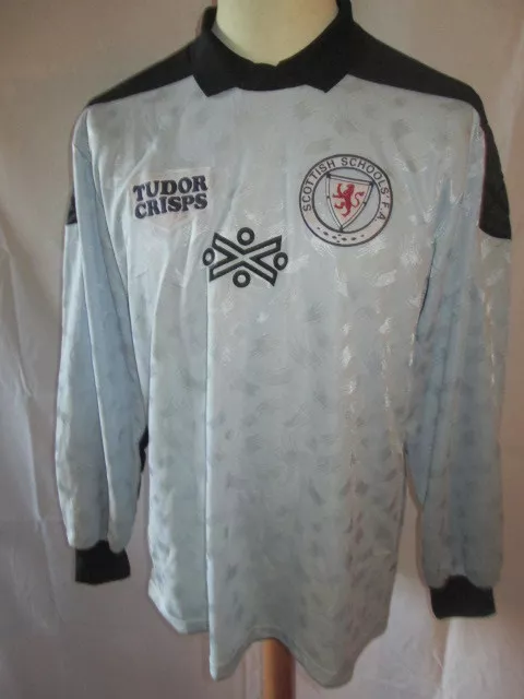 Scotland Schools FA Match Worn Goalkeeper 1987 Football Shirt with COA /9674