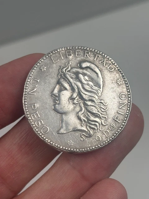 ANCIEN ÉTUI DE Briquet en Argent Massif Fabriqué avec UN PESO 1882 ARGENTINA EUR 30,00 - PicClick FR