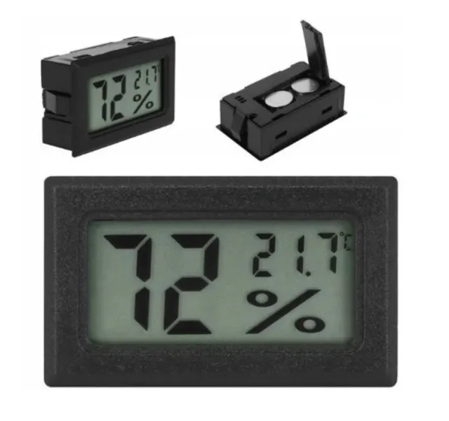 TERMOMETRO IGROMETRO DIGITALE misura temperatura umidità LCD CASA ACQUARIO 2