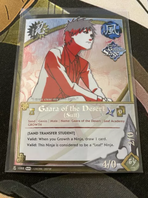 Gaara of the Desert - 112 - NM - Unlimited - Foil - Naruto CCG - E1-106