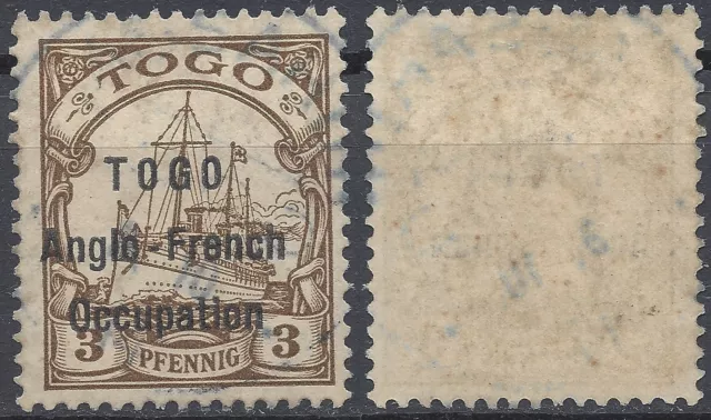 France Colony Togo N°30 Anglo-French Occupation Obliterated Rating €350