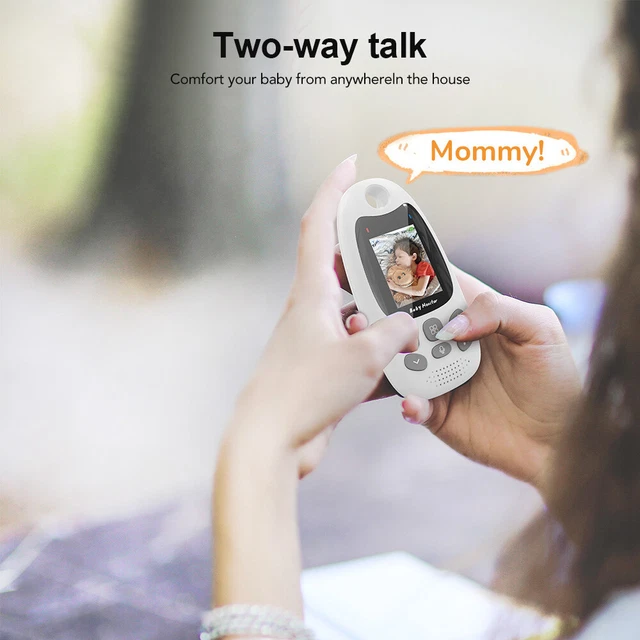 LED Babyphone mit Kamera Display Nachtsicht Babymonitor Temperaturüberwachung DE 3