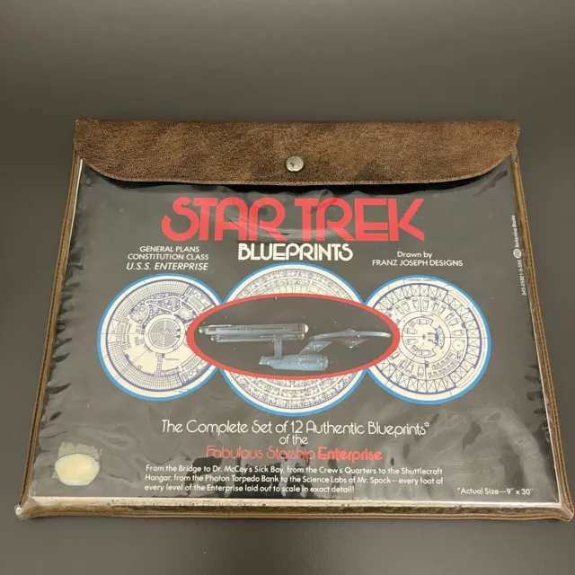 Star Trek Blueprints Drawn Franz Joseph Designs General Plans U.S.S. Enterprise