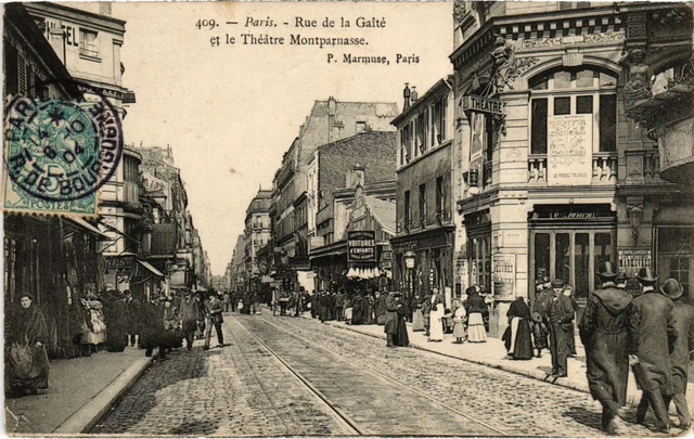 CPA PARIS 14e Rue de la Gaite Theatre Montparnasse P. Marmuse (1247725)