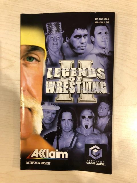 Legends of Wrestling II Nintendo GameCube MANUAL ONLY