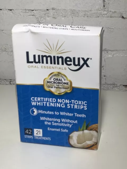 NUEVAS tiras blanqueadoras dentales Lumineux 42 21 tratamientos: esmalte seguro sin sensibilidad