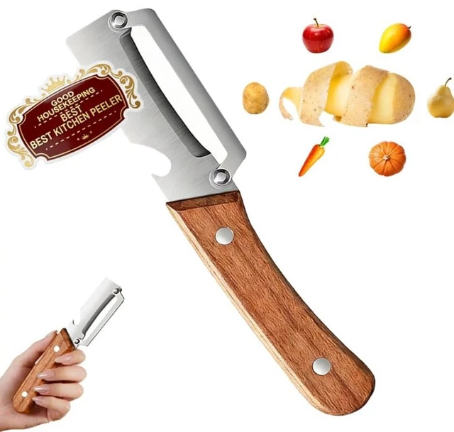Zero Snag Holzschäler 2-in-1 - Multifunktionsschäler Edelstahl Mit Flaschenöffner Für Kartoffeln, Obst & Kürbis Zero Snag Holzschäler 2-in-1 - Multifunktionsschäler Edelstahl Mit Flaschenöffner Für Kartoffeln, Obst & Kürbis