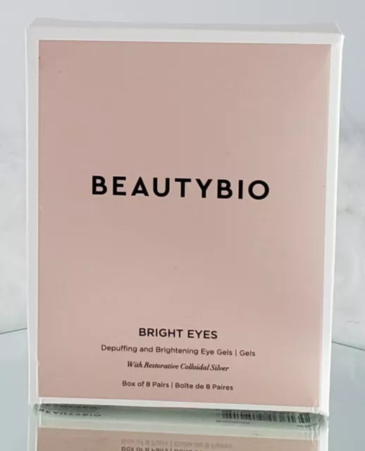 BEAUTYBIO Bright Eyes Depuffing & Brightening  Eye Gels 8 pairs Sealed RP $28