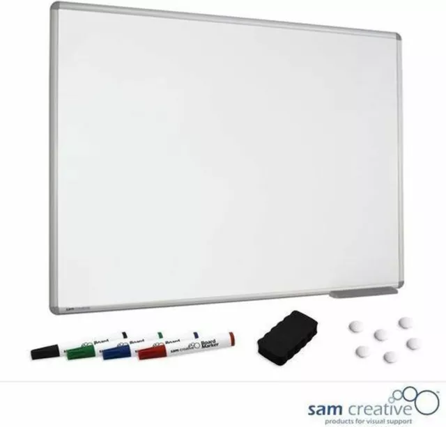 Whiteboard Classic Serie Magnetisch mit Zubehörset | Wandtafel | Magnettafel