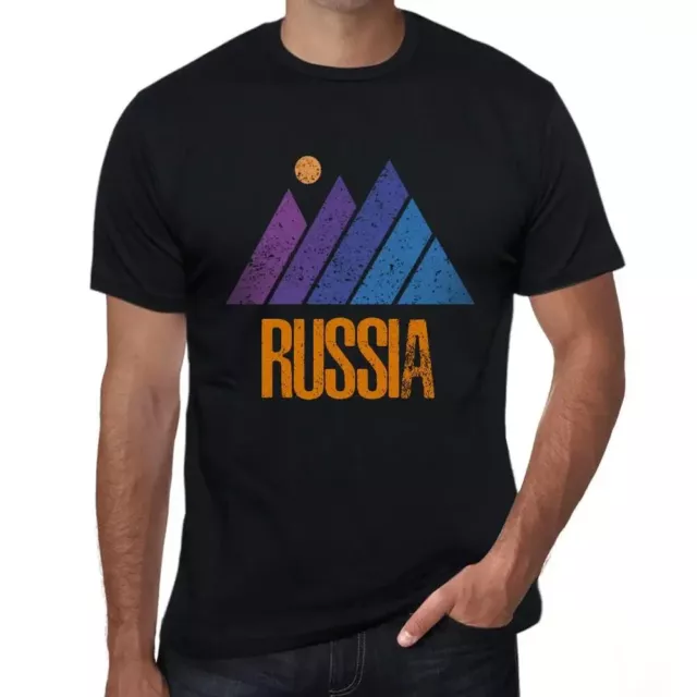 Uomo Maglietta Montagna Russa – Mountain Russia – T-shirt Stampa Grafica