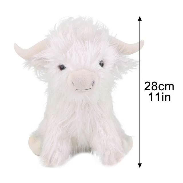 Highland Cow Toys Plush Dolls Soft Teddies Scottish Kids Toddler Cute Scotland