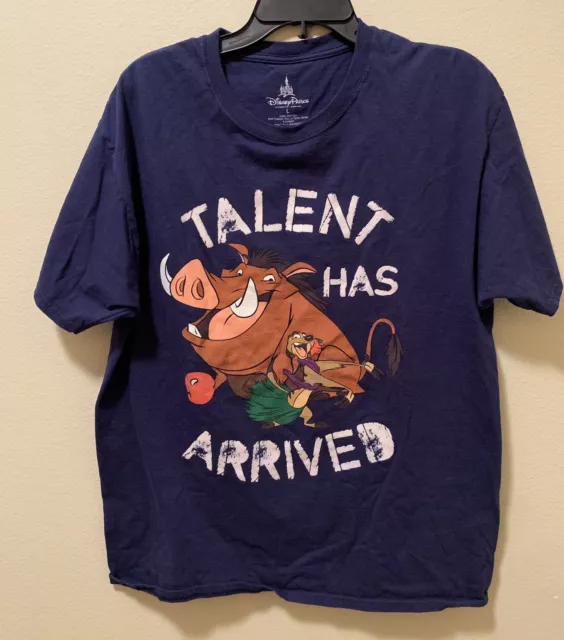 DISNEY EXCLUSIVE LION King Timon & Pumba Shirt Mens Size L Talent Has ...