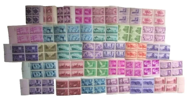 Lot of 25 - US Plate Blocks - 3 Cent Mint -MNH -Post Office Fresh -FREE SHIPPING