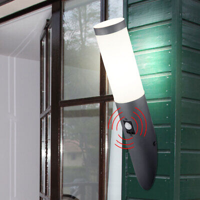 Luz de Pared Fachadas Exterior Foco Acero Inox. Parcela Antorcha Lámpara Sensor