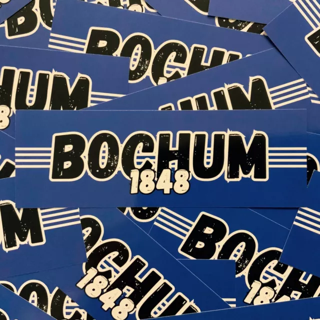 100x Bochum Sticker/ Aufkleber 1848/ Ultras/ Fanartikel Fußball/ PVC/14,8x5,0 cm