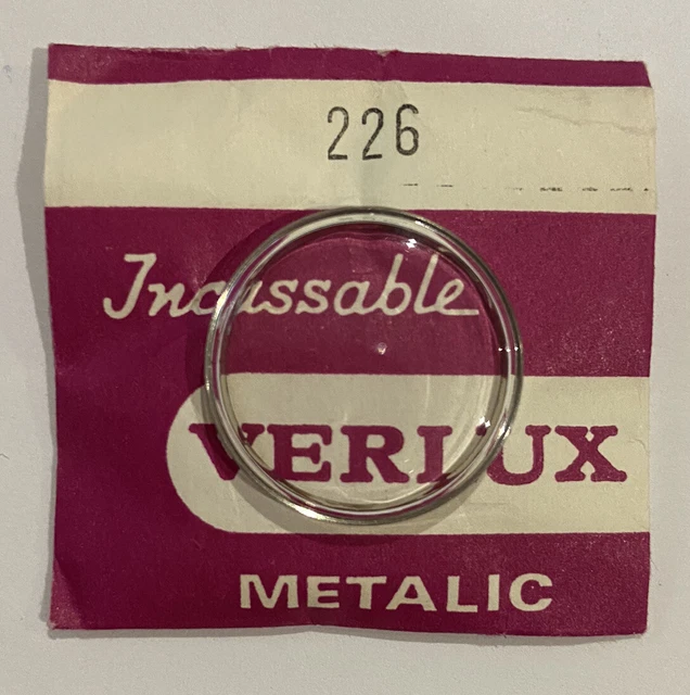 NOS VERRE CARRE BASE PLATE VERLUX ( GLASS ) PLEXI MONTRE 112 * 112 @ 11