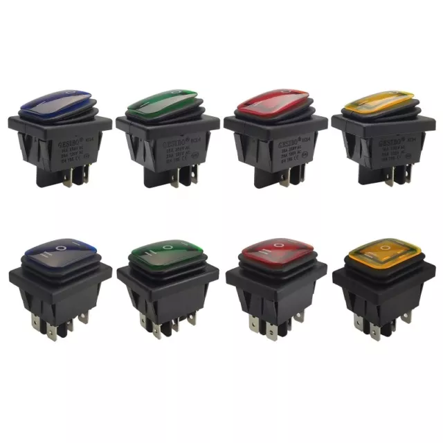 4/6 Pin KCD4 Snap-in Switches 2/3 Position SPST Toggle Switch Boat Rocker Switch