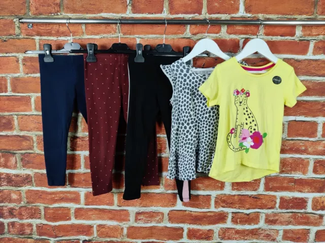 Girls Bundle Age 3-4 Years Next H&M Gap Etc Leggings T-Shirt Animal Print 104Cm