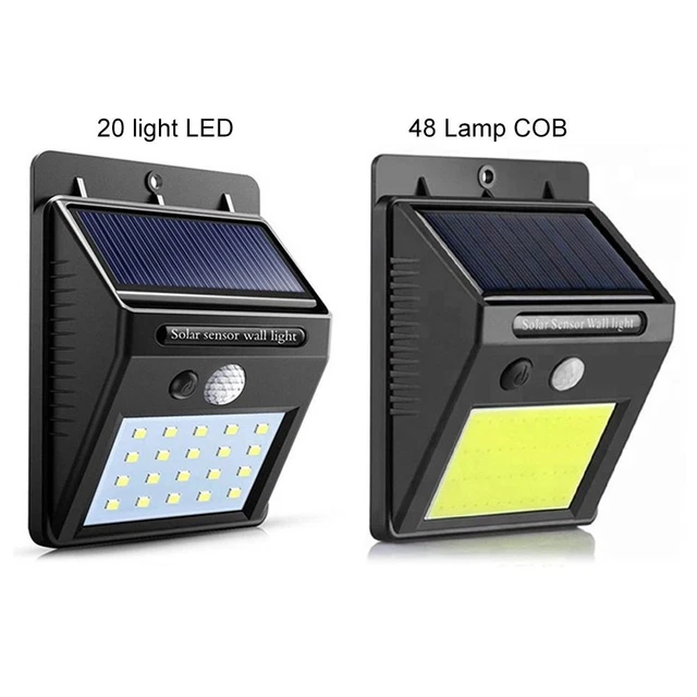 Sécurité 48 Lampe COB 20 Lampe Solaire Lampe Lumière murale Lampes de jardin 3