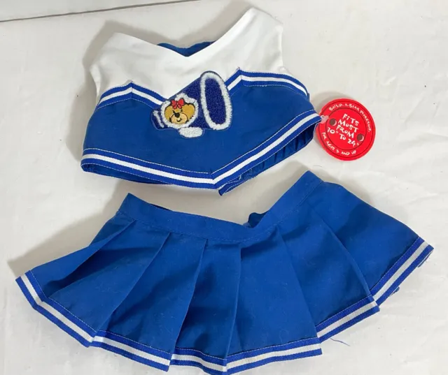 Build A Bear (BAB) Blue & White Cheerleader Outfit Tags On