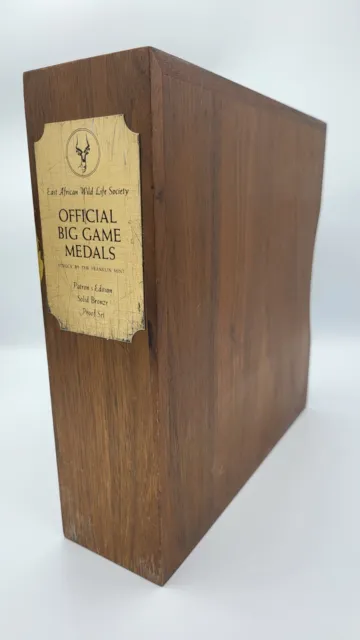 East African Wildlife Society/Franklin Mint Proof Bronze Big Game Medal Set