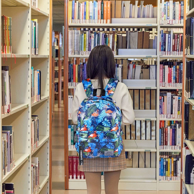 School Bag Backpack Mochila De Viaje Travel Bookbag Pearlescent