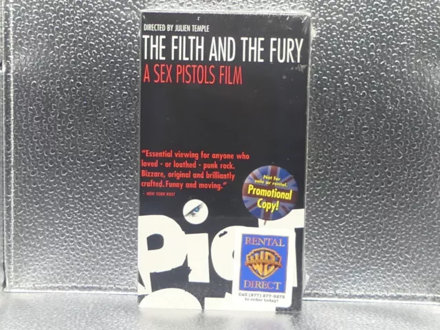 The Filth And The Fury Sex Pistols Film VHS New Factory Sealed Promotional Copy