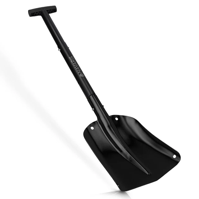 Pala da neve regolabile in alluminio 80cm Vanga da giardino campeggio con borsa