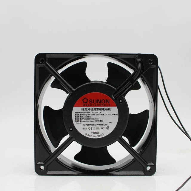 Ventola Assiale Sunon DP200A 2123XST.GN 220-240V 0,14/0,12AMP 120X120X38MM - Foto 2
