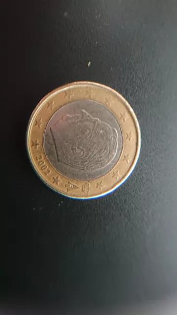 1 Euro Coin with Rare Minting Error on edges